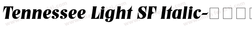 Tennessee Light SF Italic字体转换